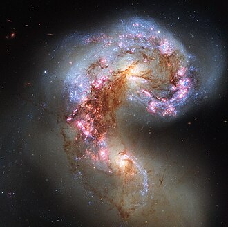 Galaxies Antennae, NASA/ESA Hubble